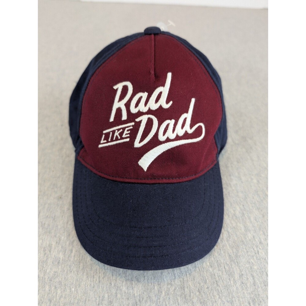 Gymboree Boys Adjustable Baseball Cap Navy/Burgundy Embroidered Logo 4T-5T